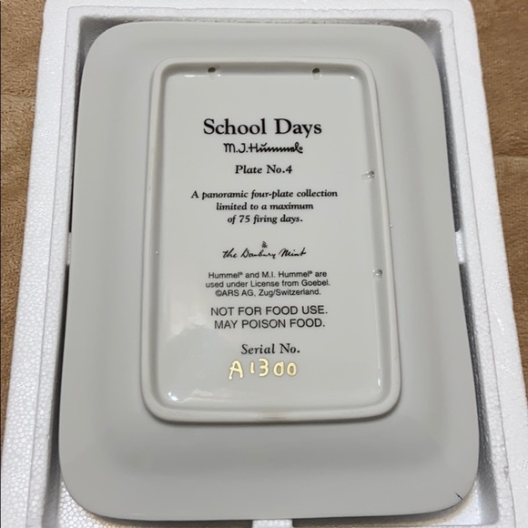 Hummel Danbury Mint “School Days” Collector Plate - Picture 4 of 7